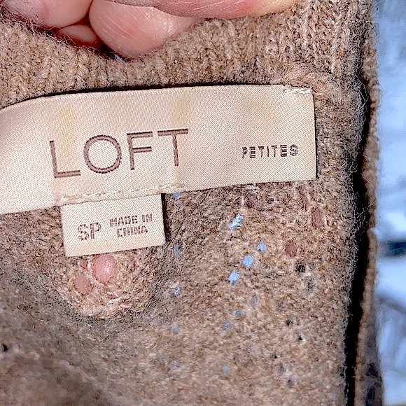 SP LOFT SWEATER FUZZY BEIGE LONG MACHINE WASH AND DRY - Picture 7 of 9